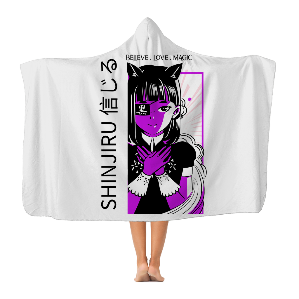 Shinjiru Anime - Purple Maid Classic Adult Hooded Blanket