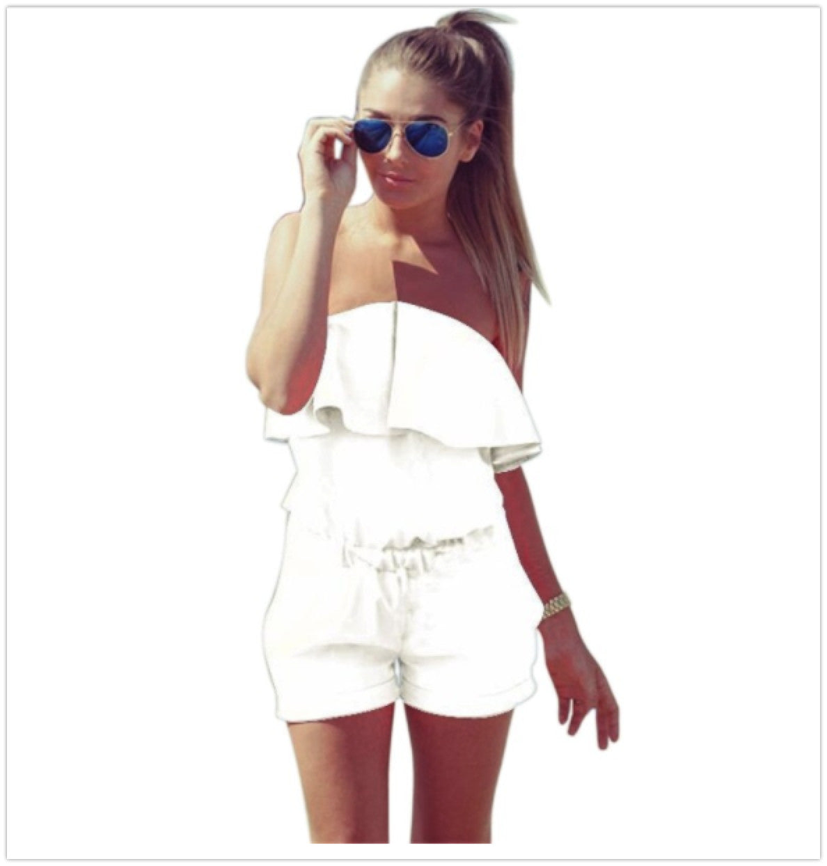 Casual Off the Shoulder Rompers